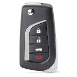 2006-2012 Toyota / 4-Button Flip Key NEW STYLE / HYQ12BBY (67 Chip) (AFTERMARKET)
